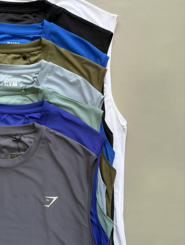 تاپ مردانه جیم شارک مدل برش کاری ریون فلامنت